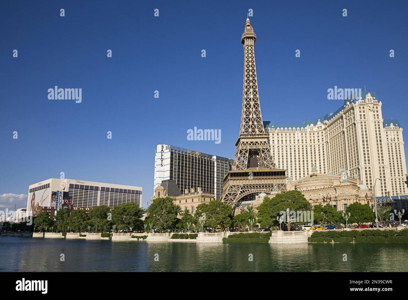 Degli alberghi e dei casinò sulla Strip di Las Vegas, Paradiso, Las Vegas, Nevada, STATI UNITI D'AMERICA Foto Stock