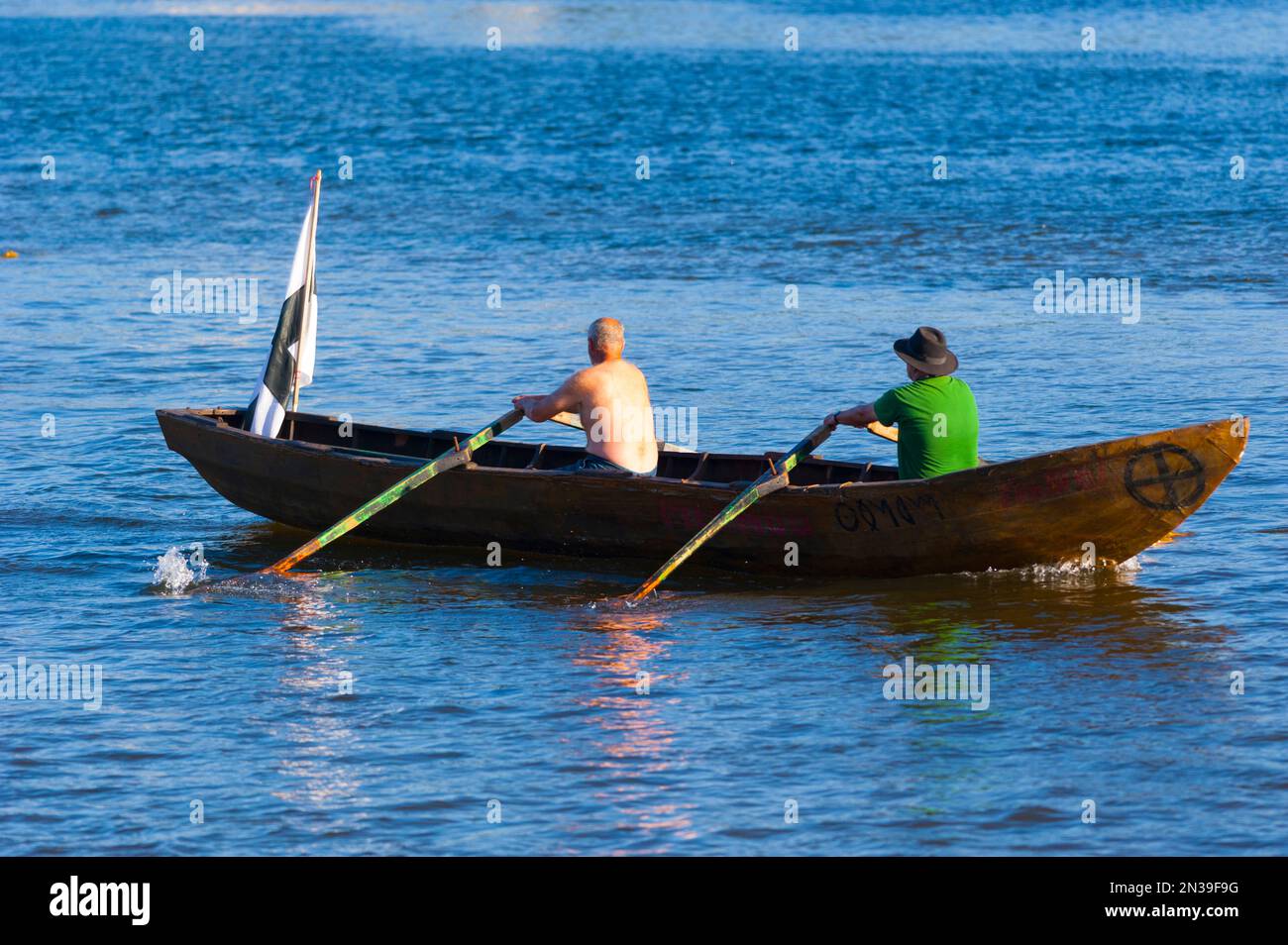 Francia, Loiret (45), Orléans, Loire Festival 2019, barca tradizionale Foto Stock