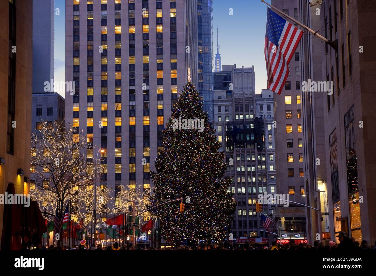 Il Rockefeller Center, Manhattan, New York, New York, Stati Uniti d'America Foto Stock