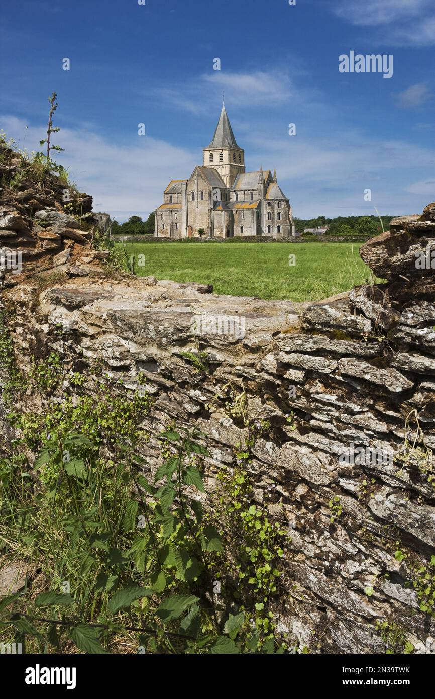 Abbaye de Cerisy-la-Foret, Cerisy-la-Foret, in Normandia, Francia Foto Stock