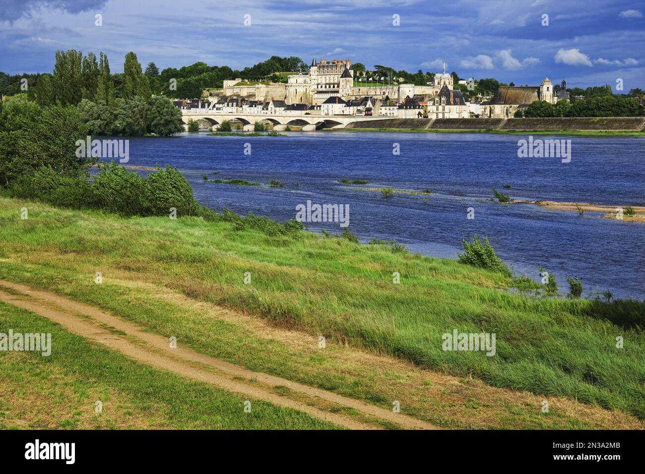 Chateau d'Amboise, Amboise, Indre-et-Loire, Valle della Loira, Francia Foto Stock