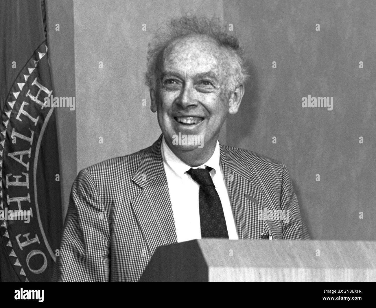 James Dewey Watson, biologo e genetista molecolare americano Foto Stock