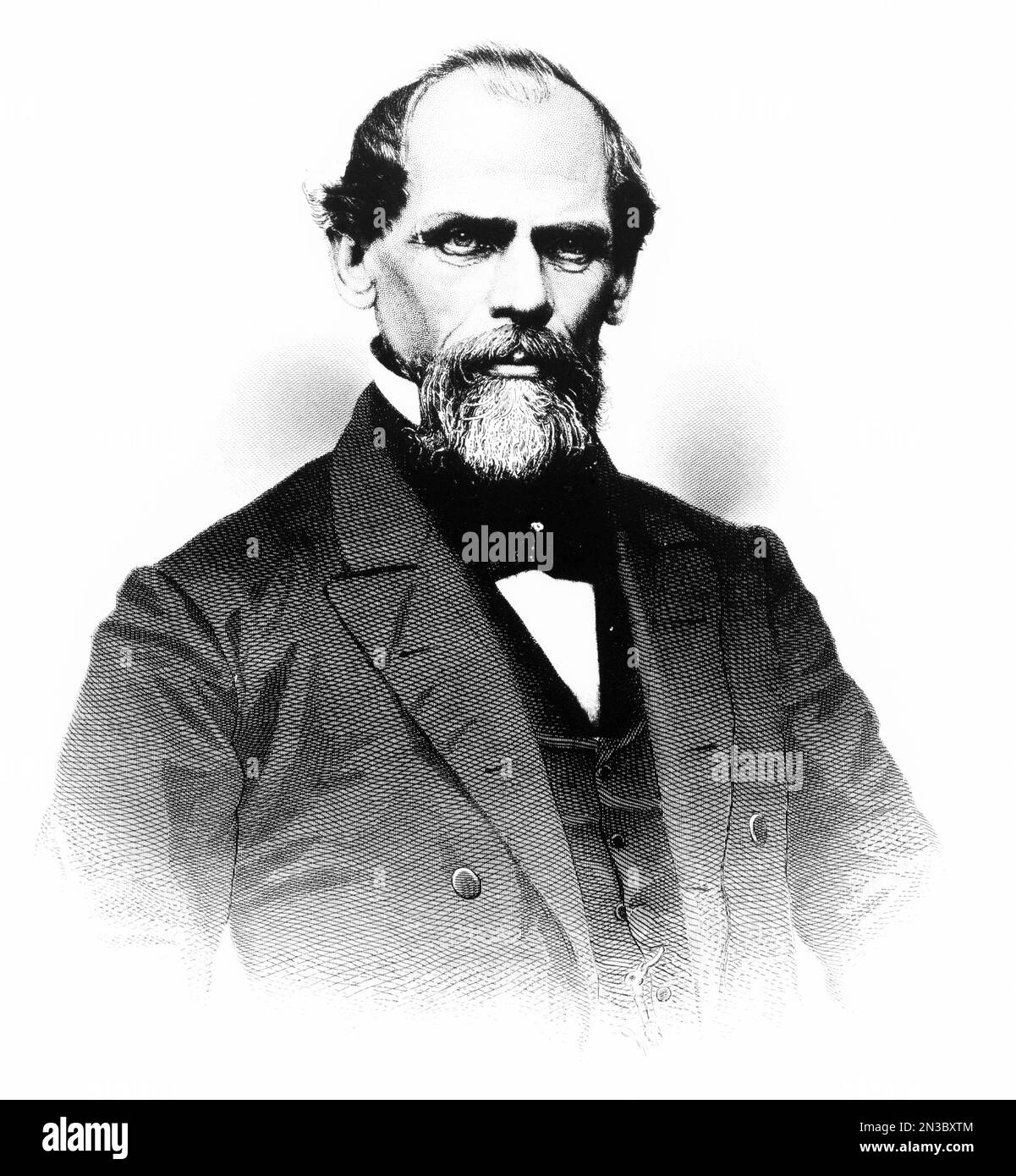 John Augustus Roebling (1806 – 1869) ingegnere civile americano di origine tedesca. Progettati e costruiti ponti sospesi in corda metallica, incluso il ponte di Brooklyn Foto Stock