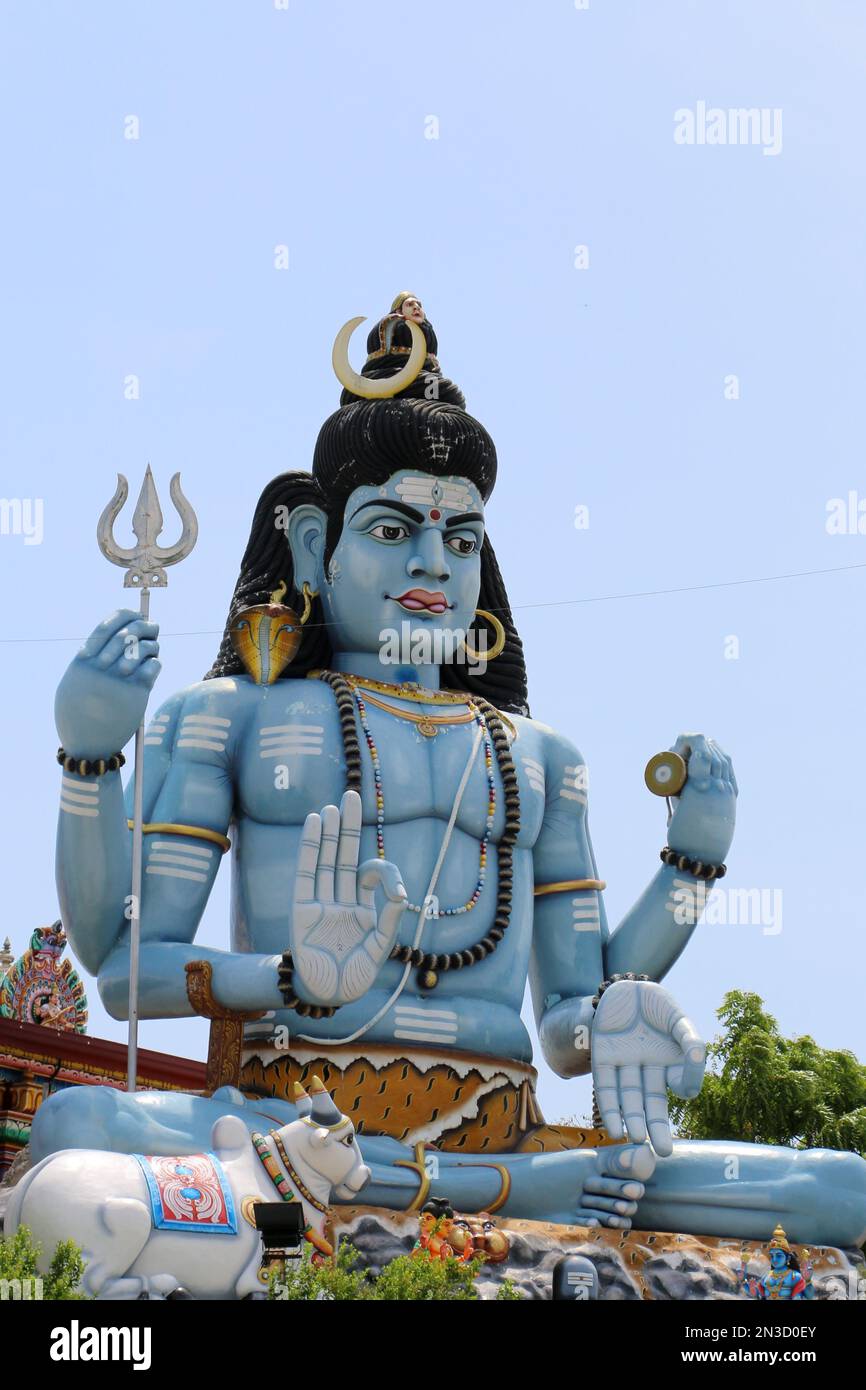 Statua di Shiva in trincomalee sri lanka Foto Stock