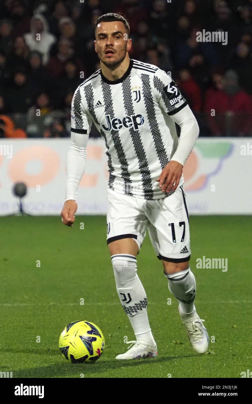 Filip Kostić è il giocatore della Juventus, durante la partita della Serie  Italiana A League tra Salernitana vs Juventus risultato finale, Salernitana  0, Juventus 3, partita giocata allo stadio Arechi Foto stock - Alamy