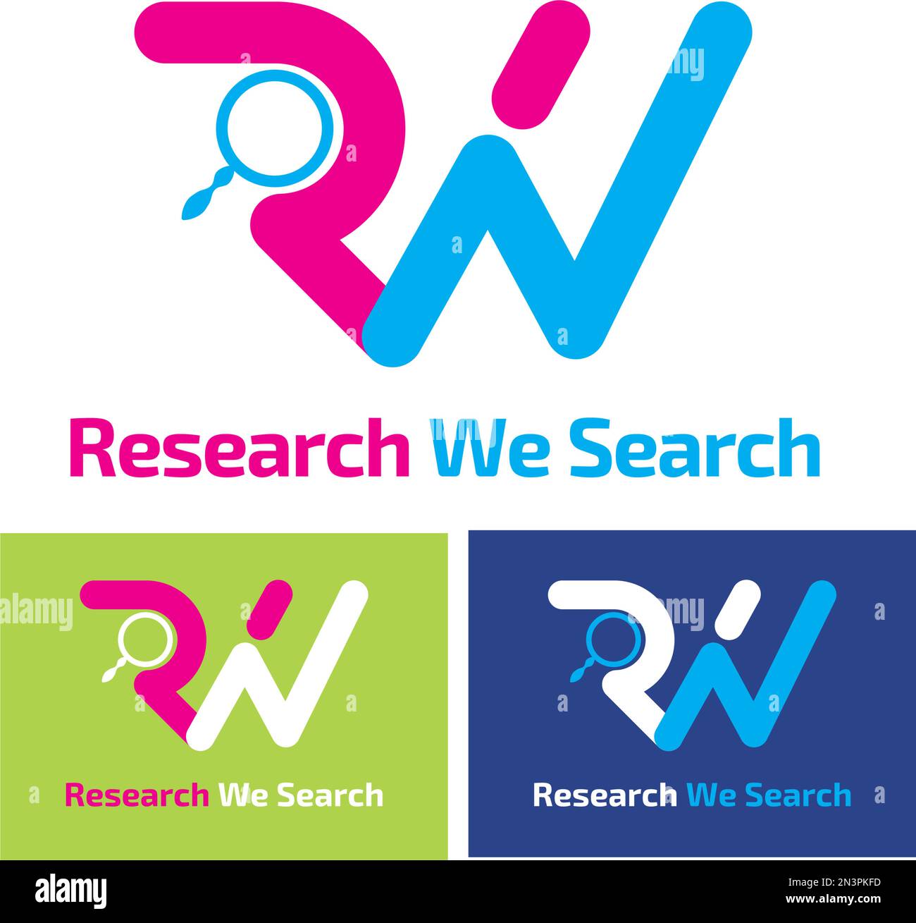 ricerca logo typo Illustrazione Vettoriale