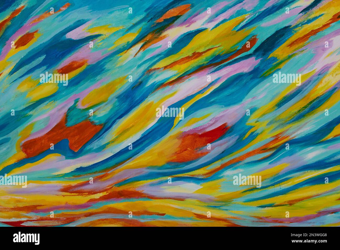 Graffiti colorati sulla facciata di una casa, Vila Franca do campo, Isola di Sao Miguel, Azzorre, Portogallo Foto Stock