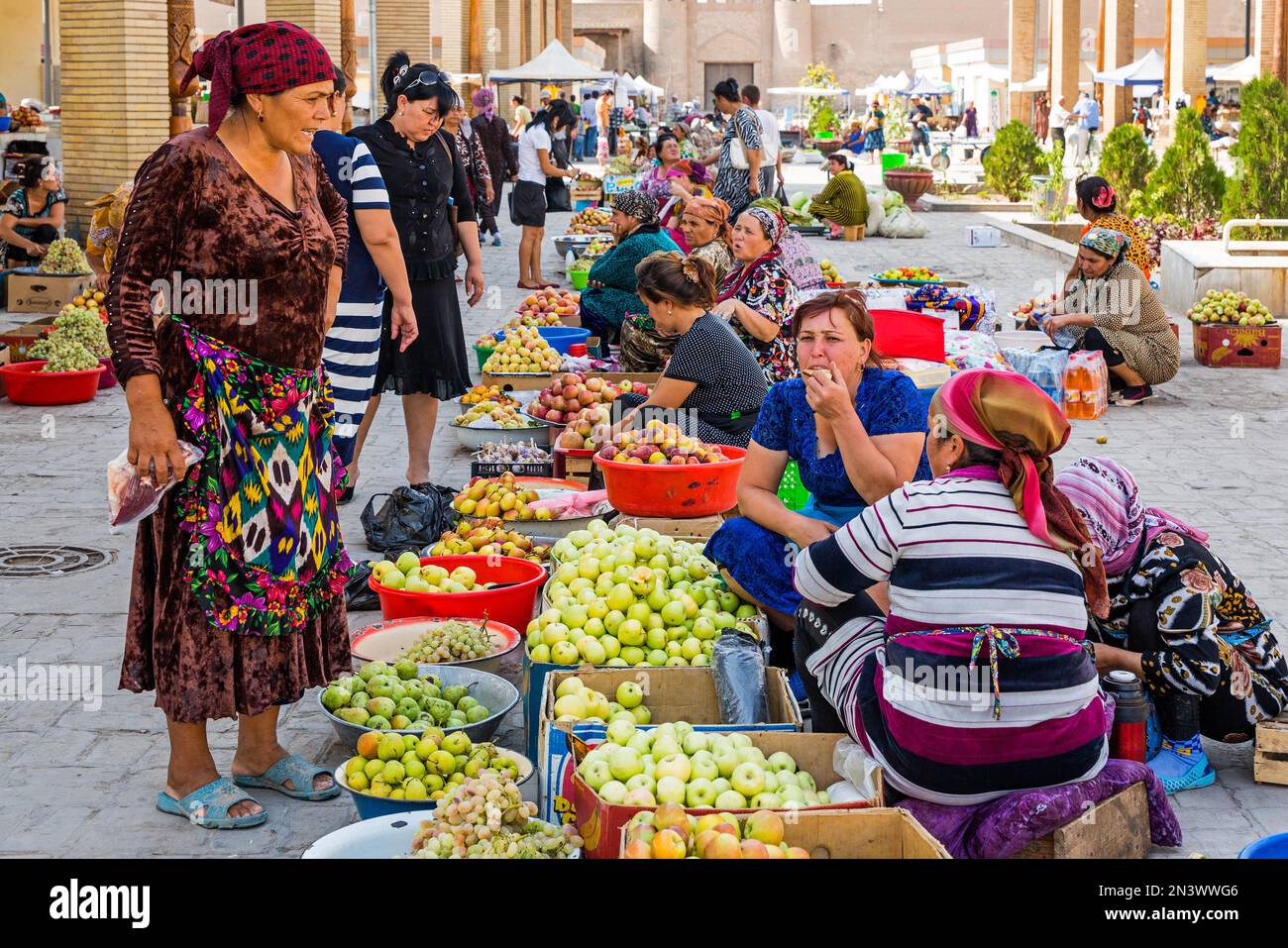 Bazar orientale, Khiva, Uzbekistan, Khiva, Uzbekistan Foto Stock