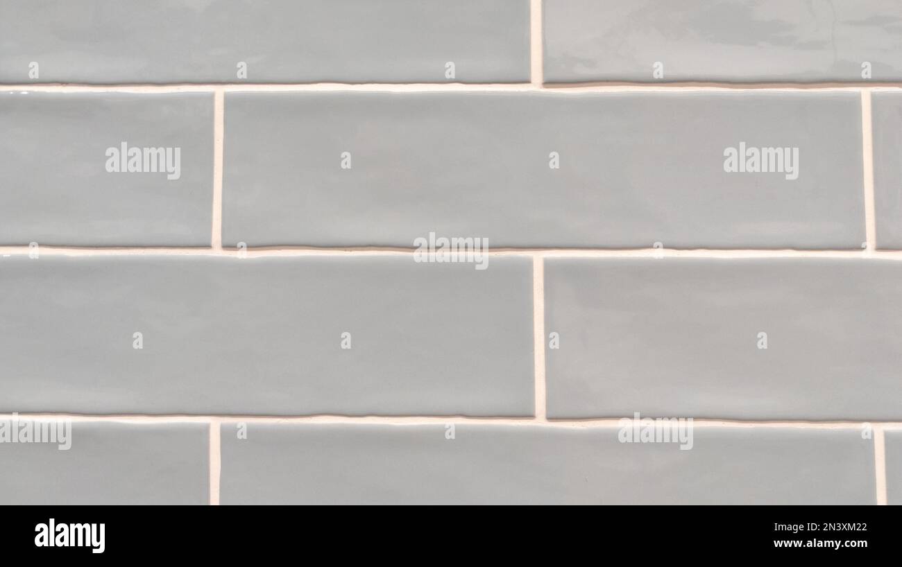 Texture piastrelle linea grigia di fondo quadrato grigio piastrelle Foto Stock