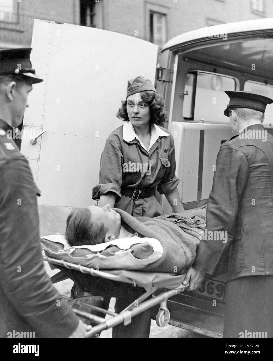 Jane Horney, 8 luglio 1918 - 20 gennaio 1945. La donna svedese credeva di aver spiato in Danimarca a beneficio della Germania nazista e di essere stata uccisa dal movimento di resistenza danese su una barca da pesca. Il suo corpo non è mai stato trovato. Foto Stock