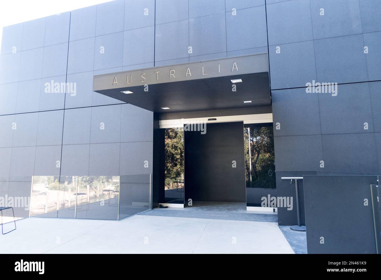 Una vista dell'ingresso al Padiglione Australiano della Biennale di Venezia Foto Stock