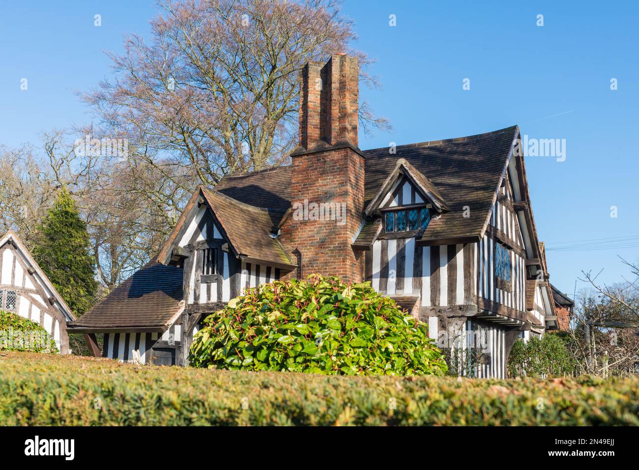 Selly Manor Museum è due case medievali Tudor museo a Bournville, Birmingham, Regno Unito Foto Stock