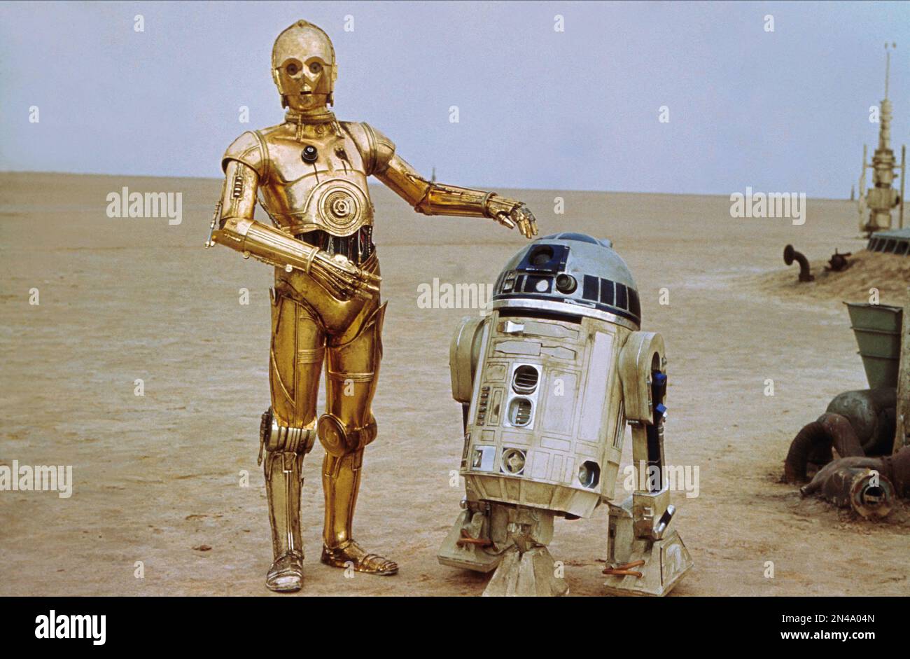 Star Wars C-3PO e R2-D2 Foto Stock