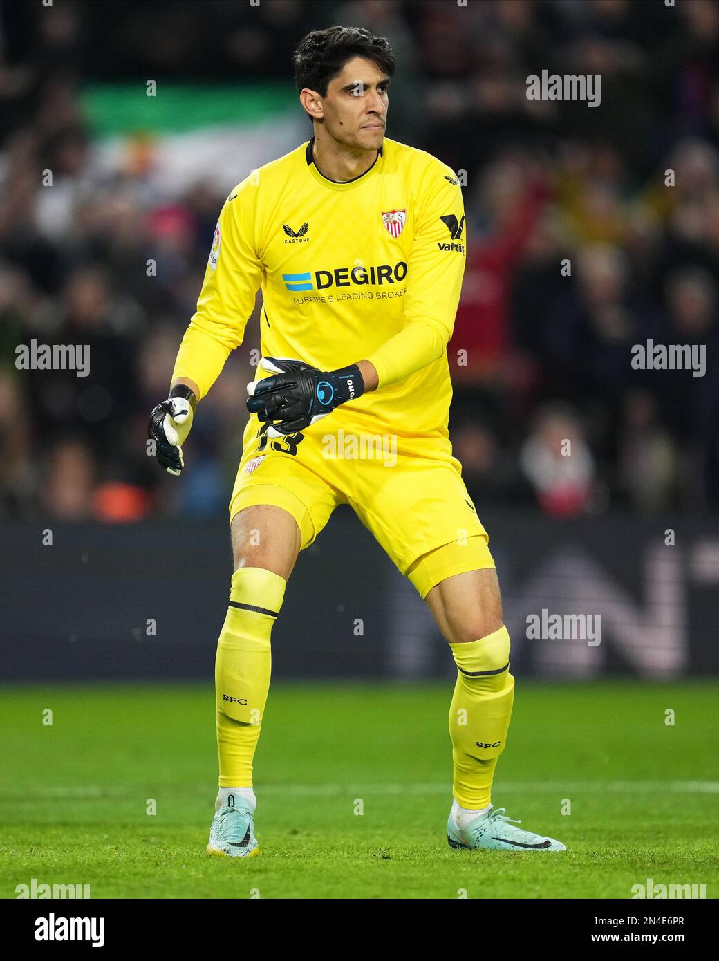 Yassine Bounou Bono del Sevilla FC durante la partita la Liga tra il FC Barcelona e il Sevilla FC si è giocato allo Stadio Spotify Camp Nou il 5 febbraio 2023 a Barcellona, Spagna. (Foto di Bagu Blanco / PRESSIN) Foto Stock
