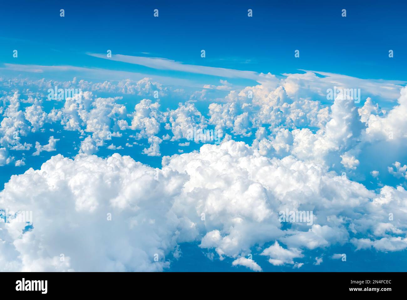 Cielo con nuvole dall'alto Foto Stock