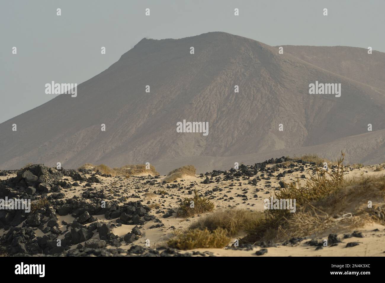 Dune del Parco Naturale di Corralejo a Fuerteventura Foto Stock