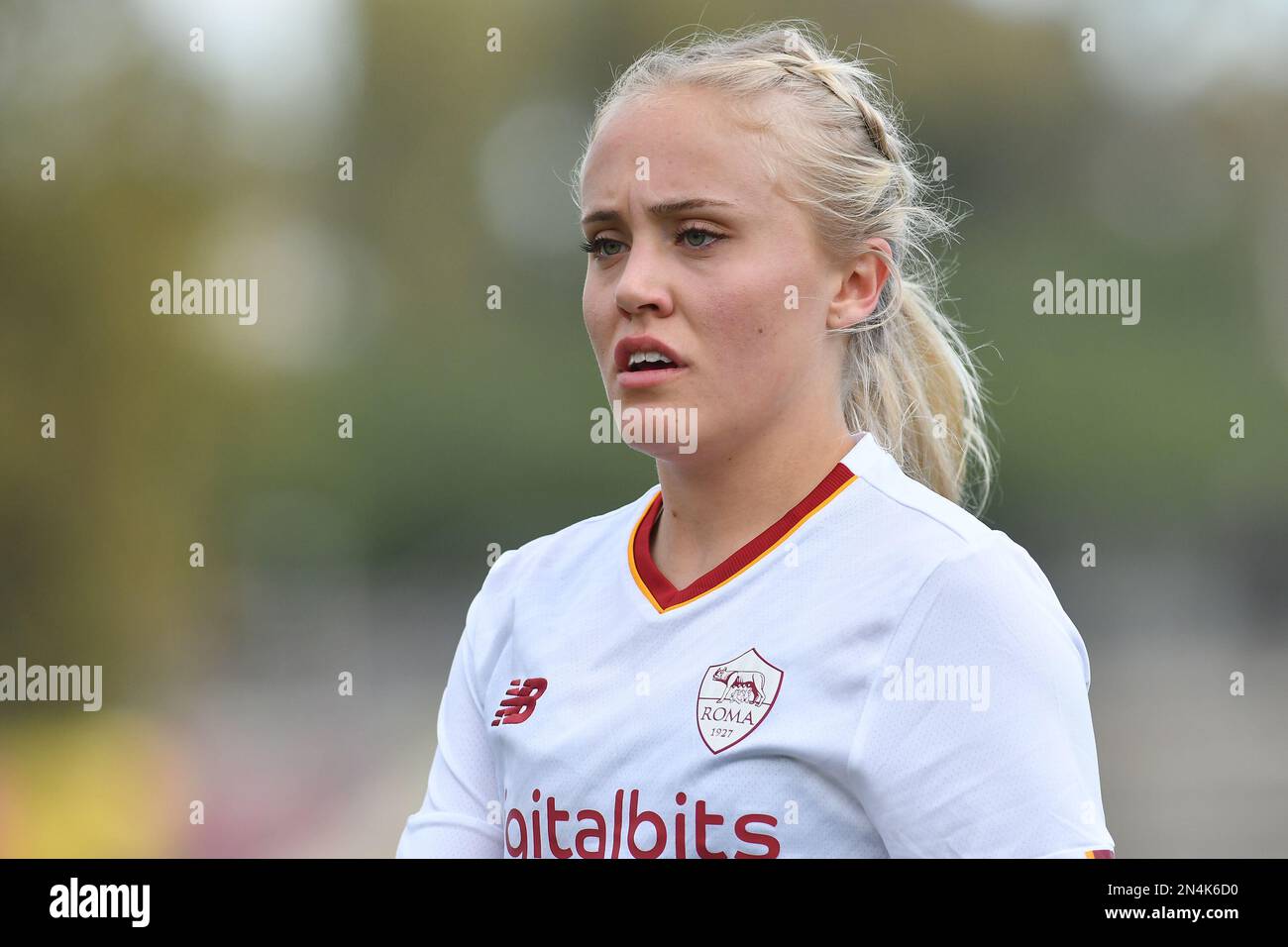 Roma, 08th febbraio 2023. Alva Selerud di AS Roma durante la partita di Coppa delle Donne tra AS Roma Donne-Pomigliano Donne allo stadio tre Fontane di Roma, 08th febbraio 2023 (Foto di credito massimo Insabato/Alamy live news) Credit: massimo insabato/Alamy Live News Foto Stock