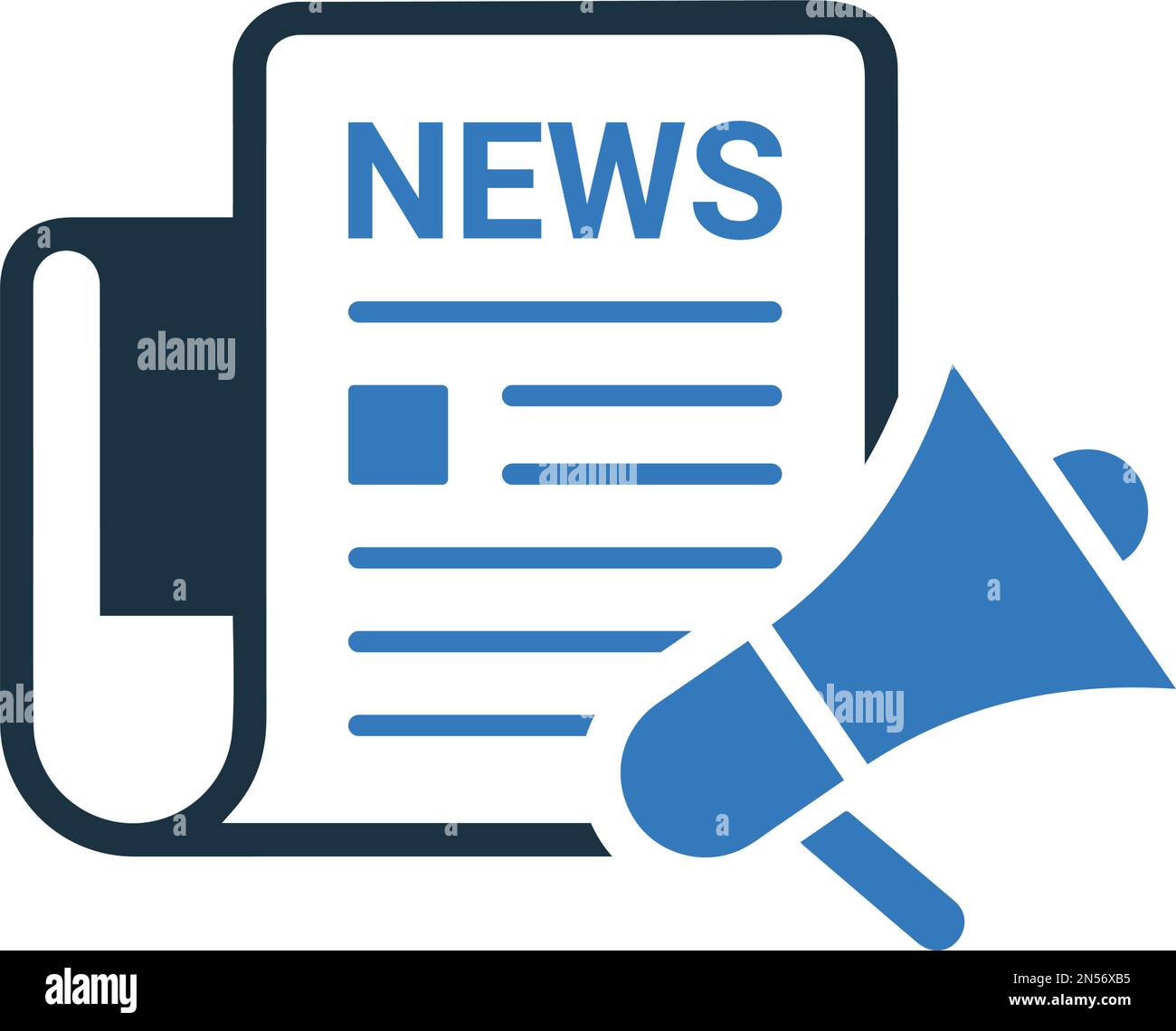 Stampa, icona pubblicitaria - ideale per la progettazione e lo sviluppo di siti web, file stampati e presentazioni, materiali promozionali e molto altro ancora. V Illustrazione Vettoriale