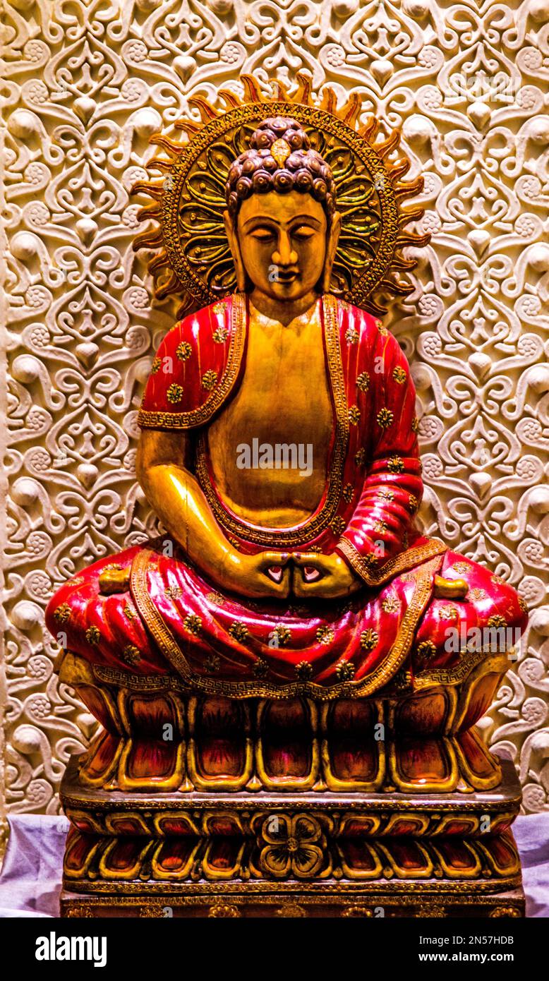Buddha, arti e mestieri in Rajasthan, Rajasthan, India Foto Stock