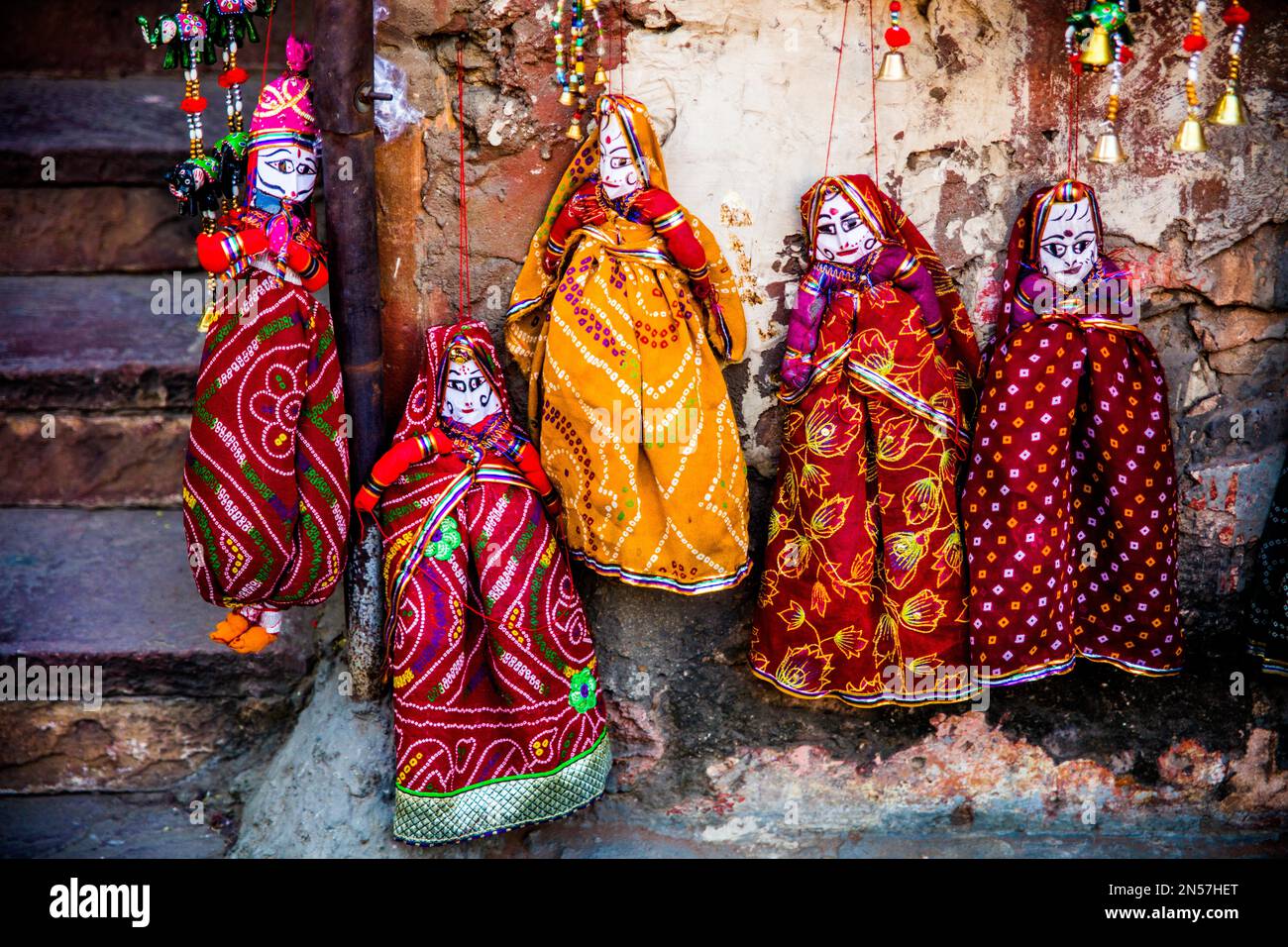 Burattini a Rasasthan, Rajasthan, India Foto Stock