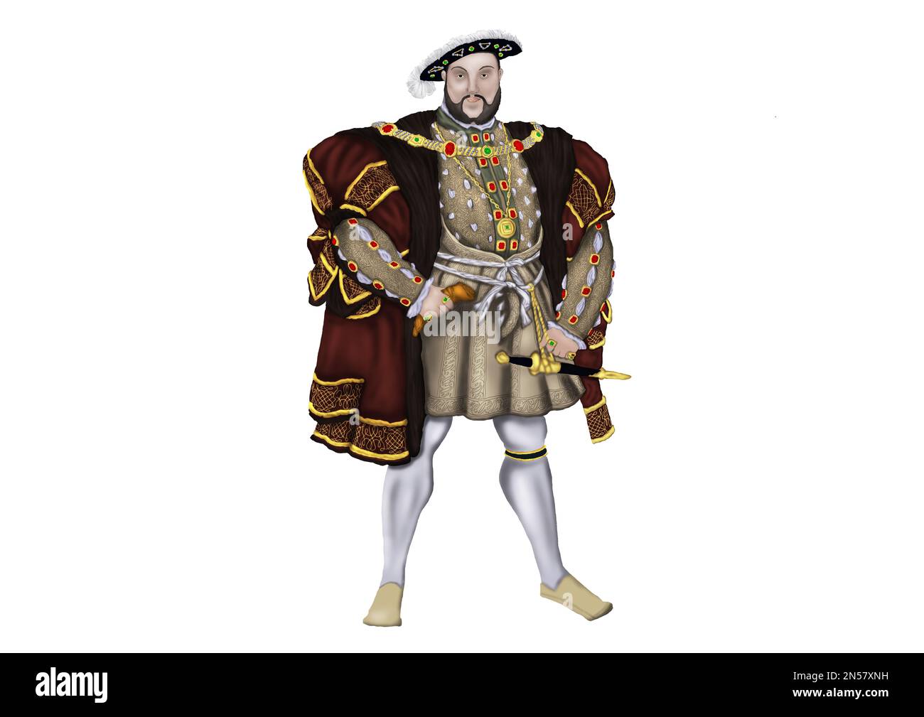 Re Enrico 8th del regno europeo Foto Stock