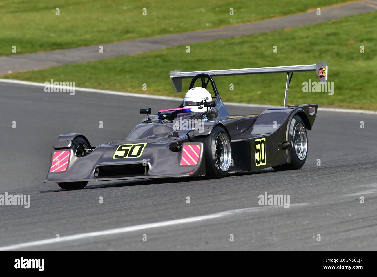Clive Wood, Mallock MK20, HSCC Classic Clubmans Championship, vetture sportive da corsa non standard fabbricate prima di dicembre 1980 dotate di due sedili, Foto Stock