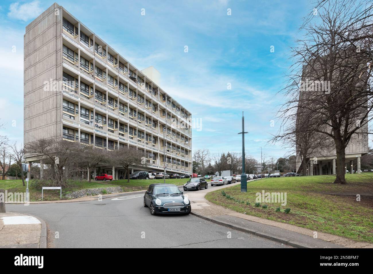 Sherfield Gardens, Alton Housing Estate, Roehampton, Londra SW15. Foto Stock