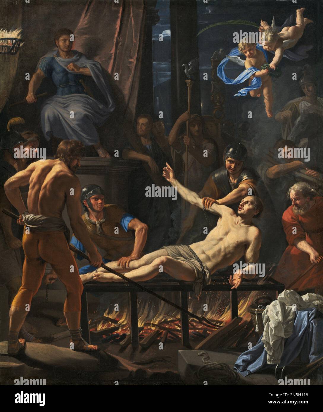 Jean Baptiste de Champaigne il martirio di San Lorenzo 1660 Foto Stock