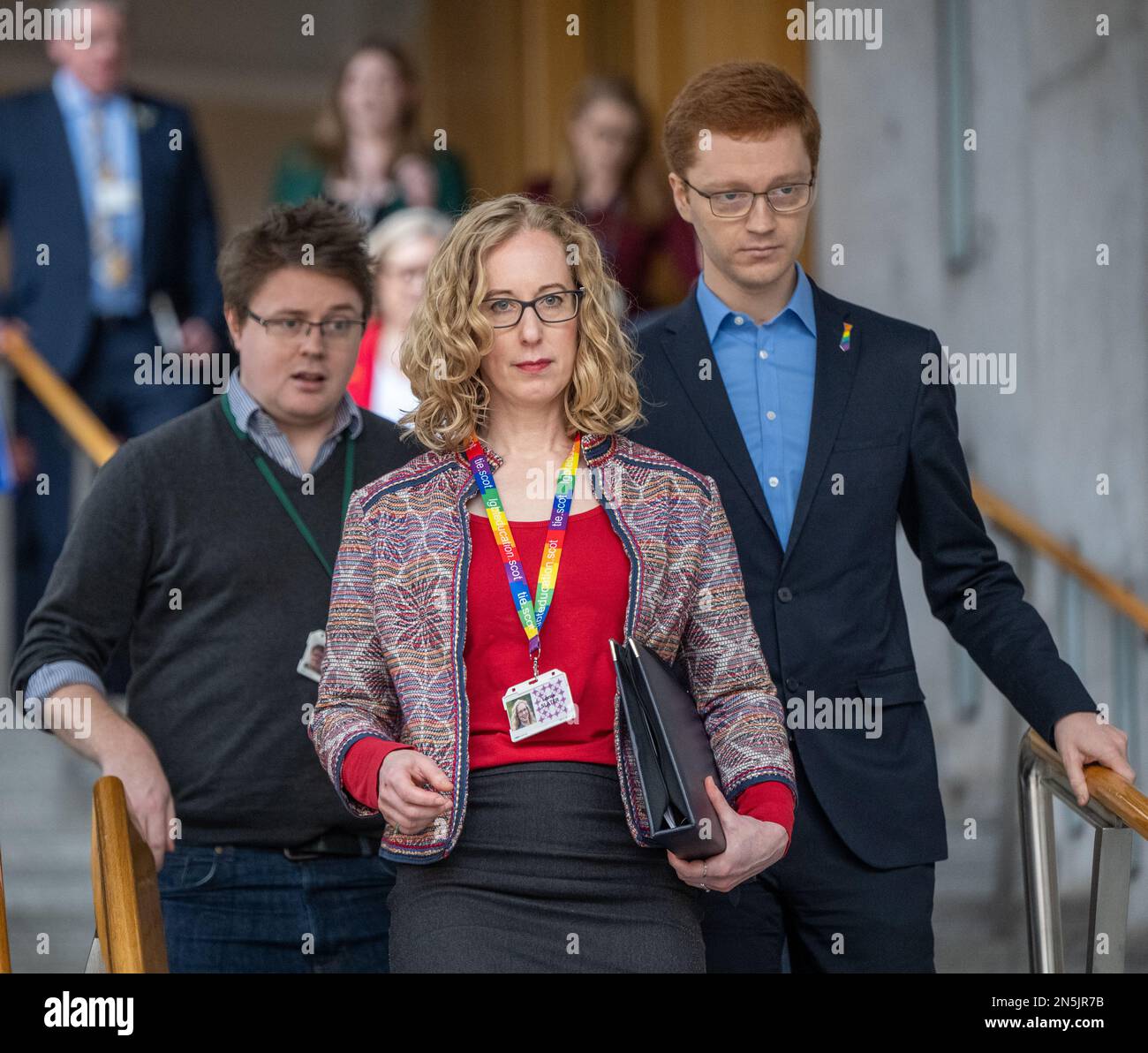 Lorna Slater MSP co-leader del partito verde scozzese al Parlamento scozzese Foto Stock