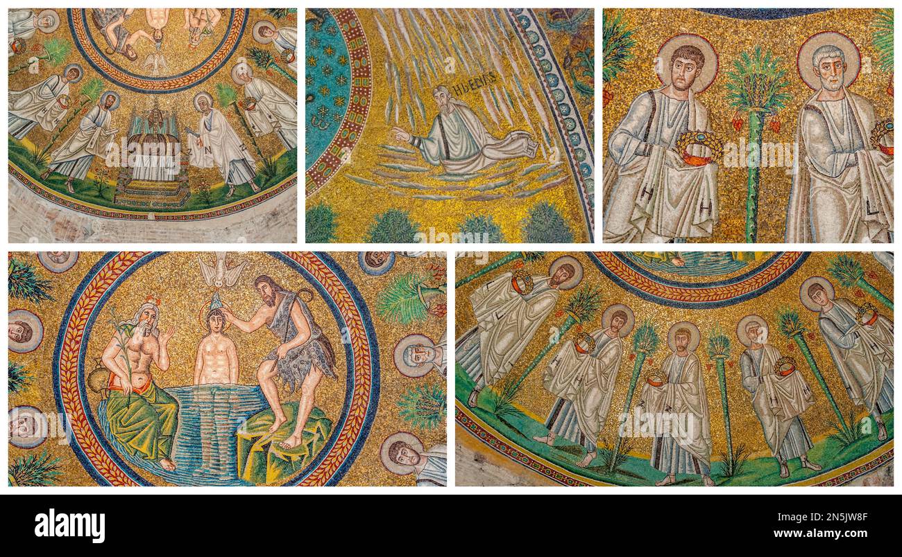 Foto di un mosaico a Ravenna Foto Stock