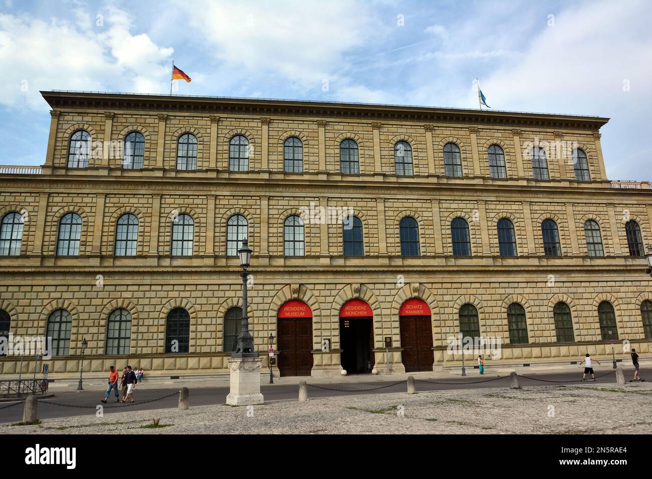 Königsbau, Münchner Residenz, Residence, ex palazzo reale, Monaco, München, Germania, Europa Foto Stock