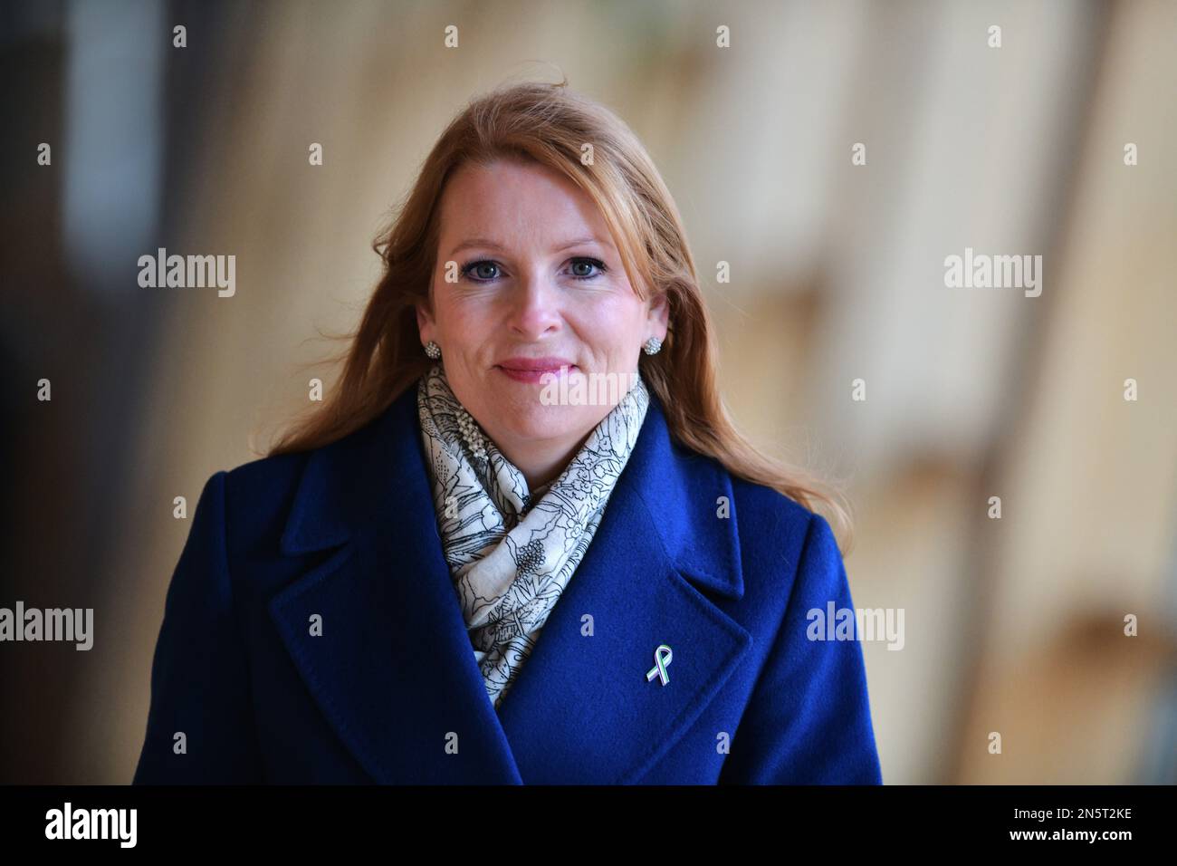 Edimburgo Scozia, Regno Unito 09 febbraio 2023. Ash Regan Partito Nazionale Scozzese al Parlamento Scozzese. credito sst/alamy notizie dal vivo Foto Stock