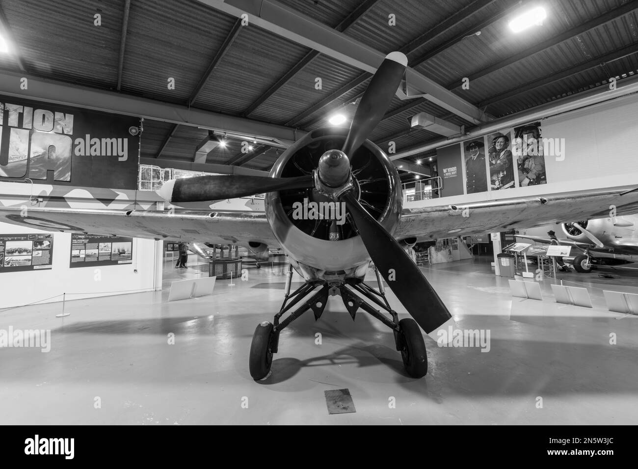 Yeovilton.Somerset.United Kingdom.October 23rd 2022.A Grumman F4F Wildcat è in mostra al Fleet Air Arm Museum di Somerset Foto Stock