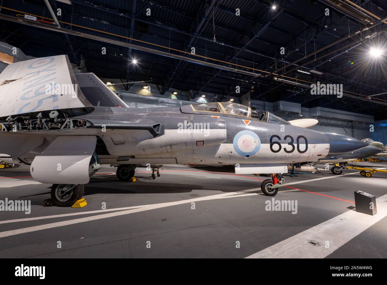 Yeovilton.Somerset.United Kingdom.October 23rd 2022.A Blackburn Buccaneer è in mostra a The Fleet Air Arm Museum a Somerset Foto Stock