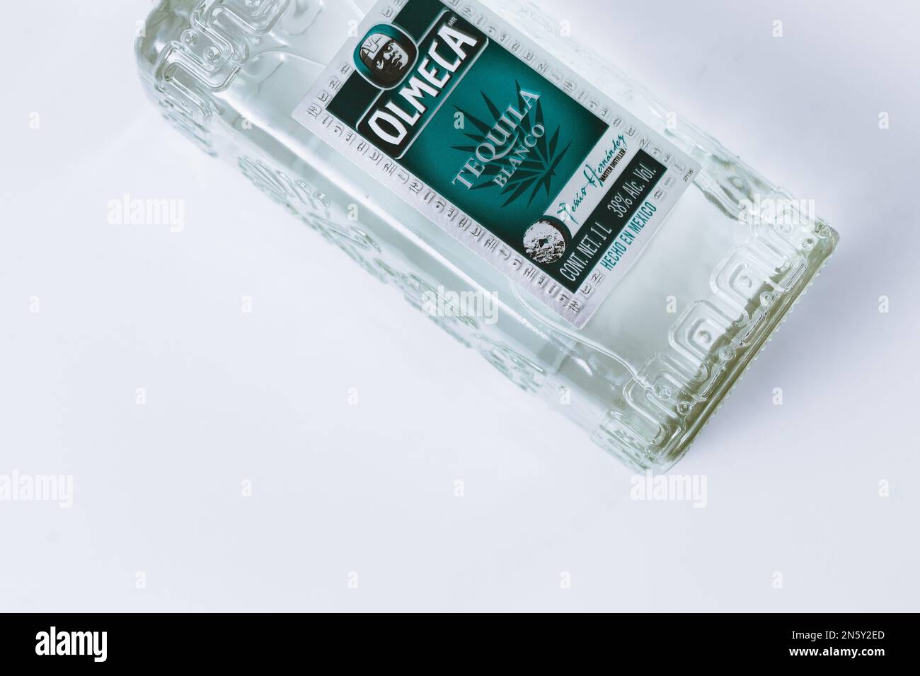 ghiaccio in un bicchiere Foto Stock