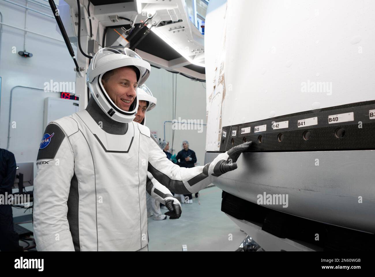 Stati Uniti. 30th Jan, 2023. Missione SpaceX Crew-6 del membro dell'equipaggio al Kennedy Space Center in Florida. Credit: SpaceX/ZUMA Press Wire Service/ZUMAPRESS.com/Alamy Live News Foto Stock