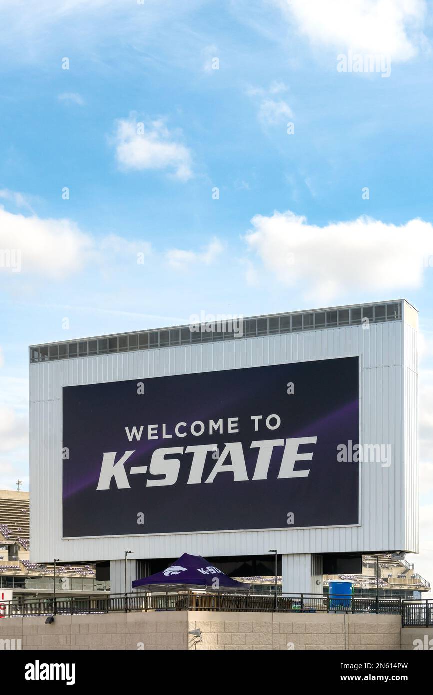 MANHATTEN, Kansas, USA - 3 NOVEMBRE 2022: Bill Snyder Family Stadium nel campus della Kansas state University. Foto Stock