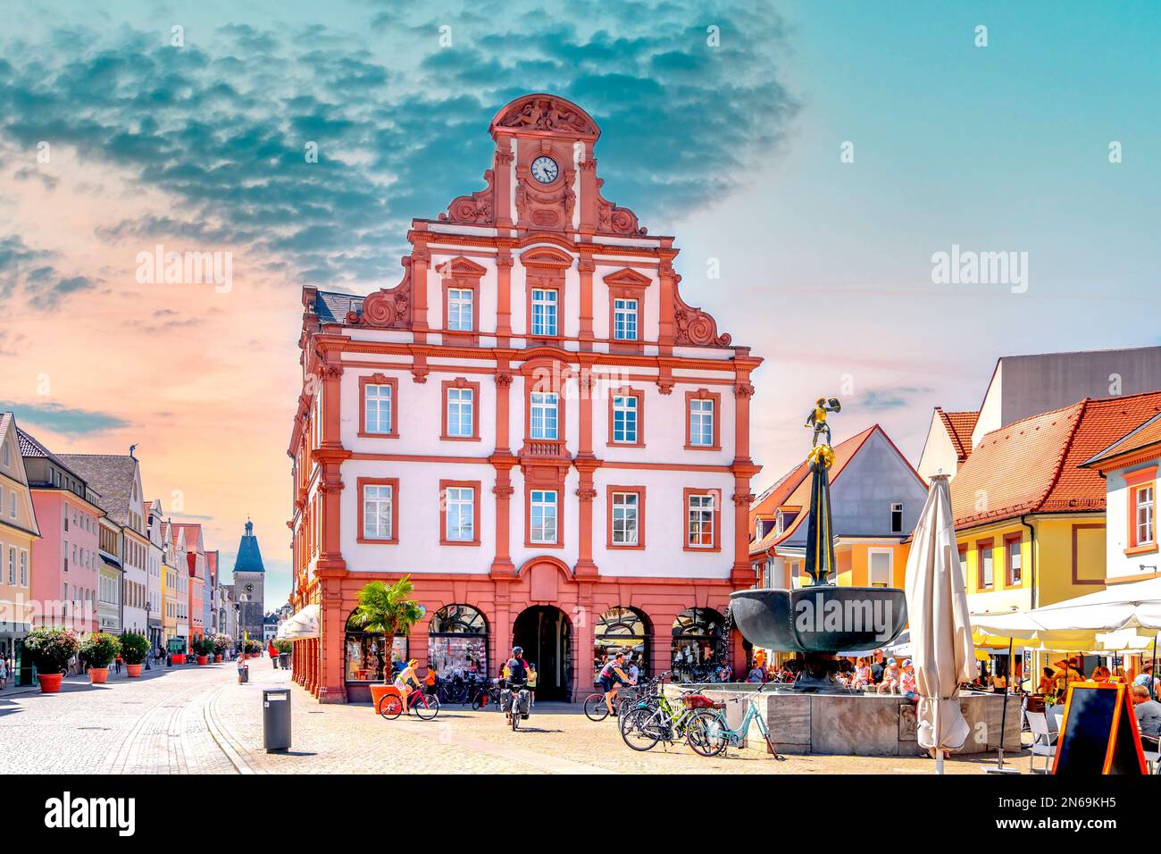 Città storica di Speyer, Germania Foto Stock