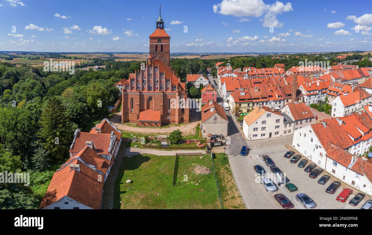 Reszel - una città nella Voivodato Warmiano-Masuriano Foto Stock