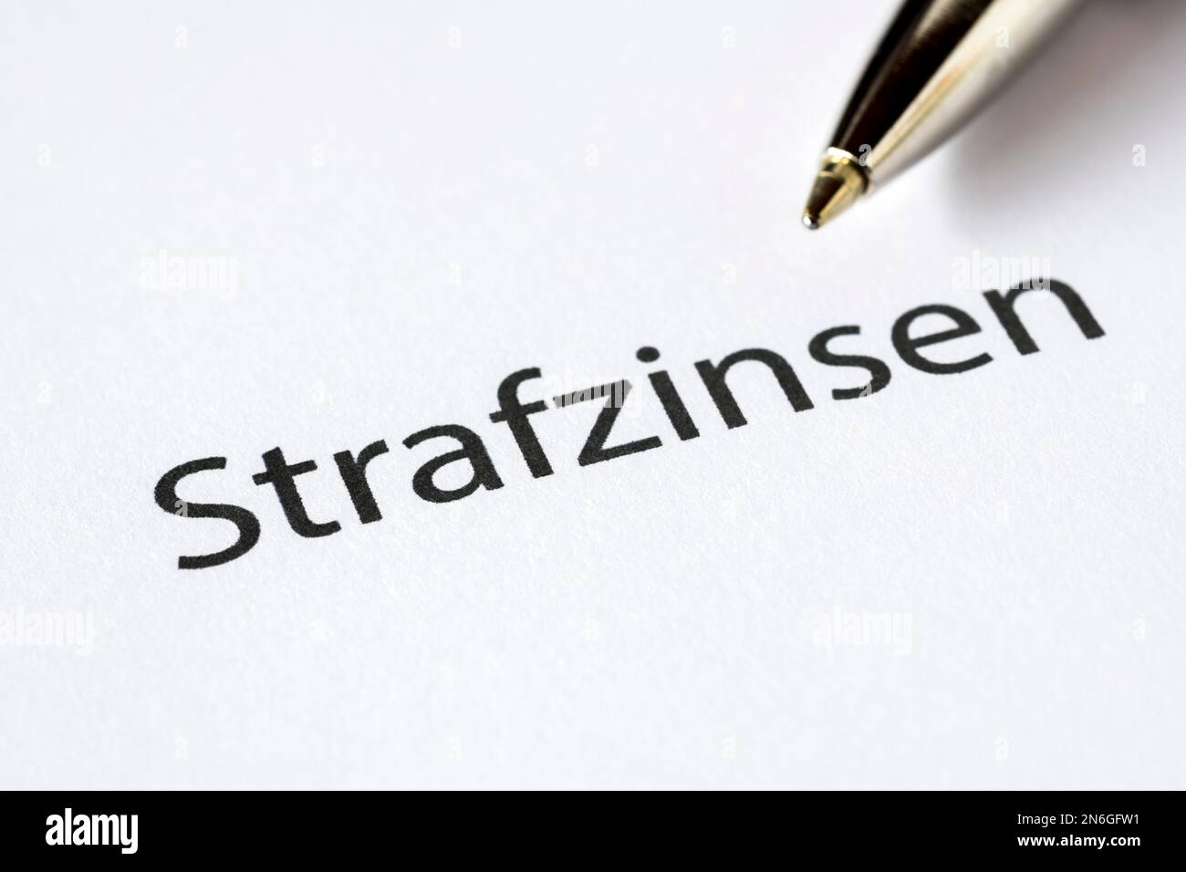 Interesse penalità, meno interesse, immagine simbolica, Germania Foto Stock