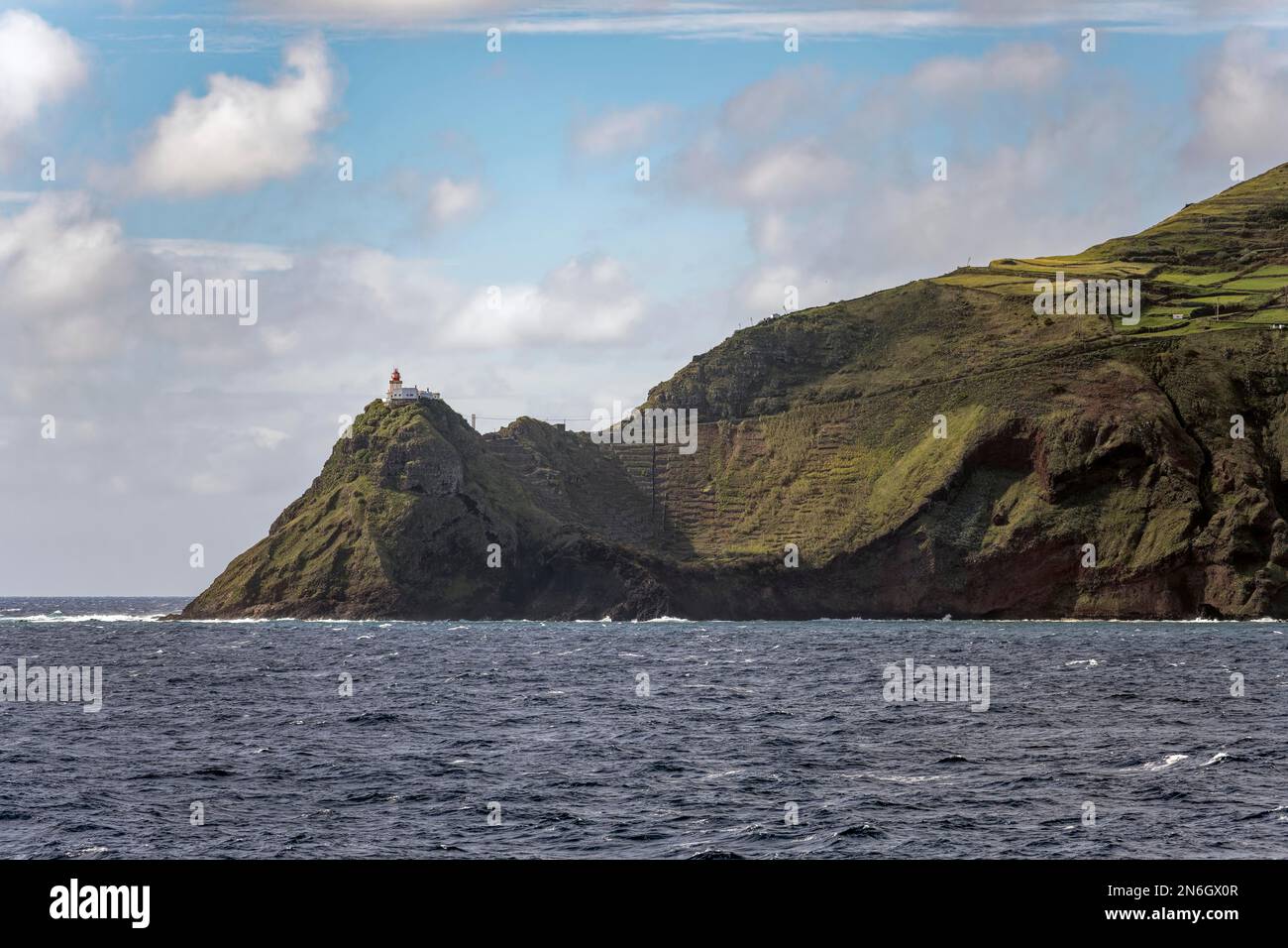 Farol de Goncalo Velho Isola di Santa Maria Azzorre Portogallo Foto Stock