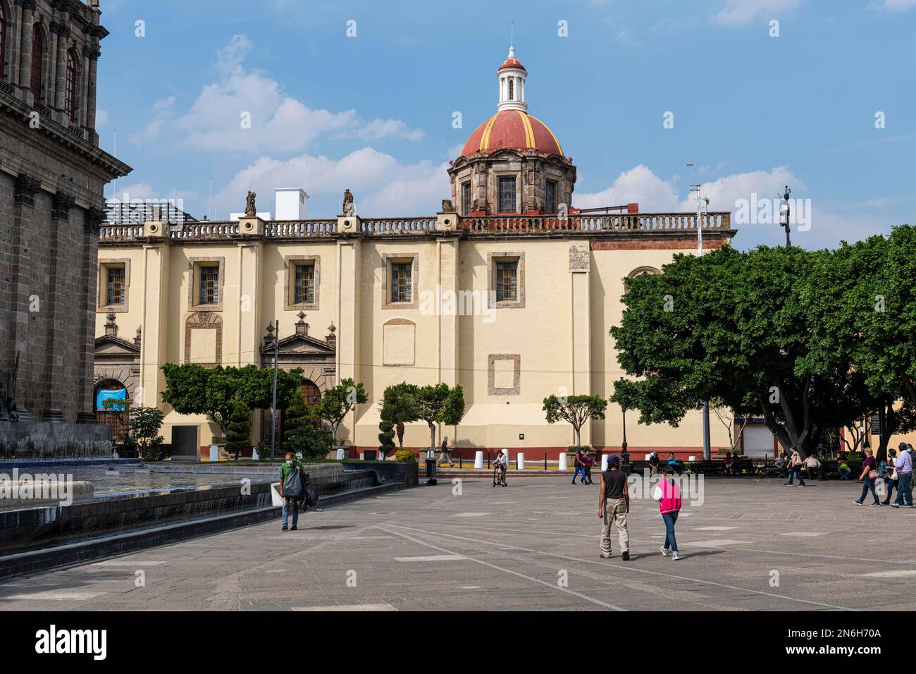 Edificio coloniale, sito UNESCO Guadalajara, Jalisco, Messico Foto Stock