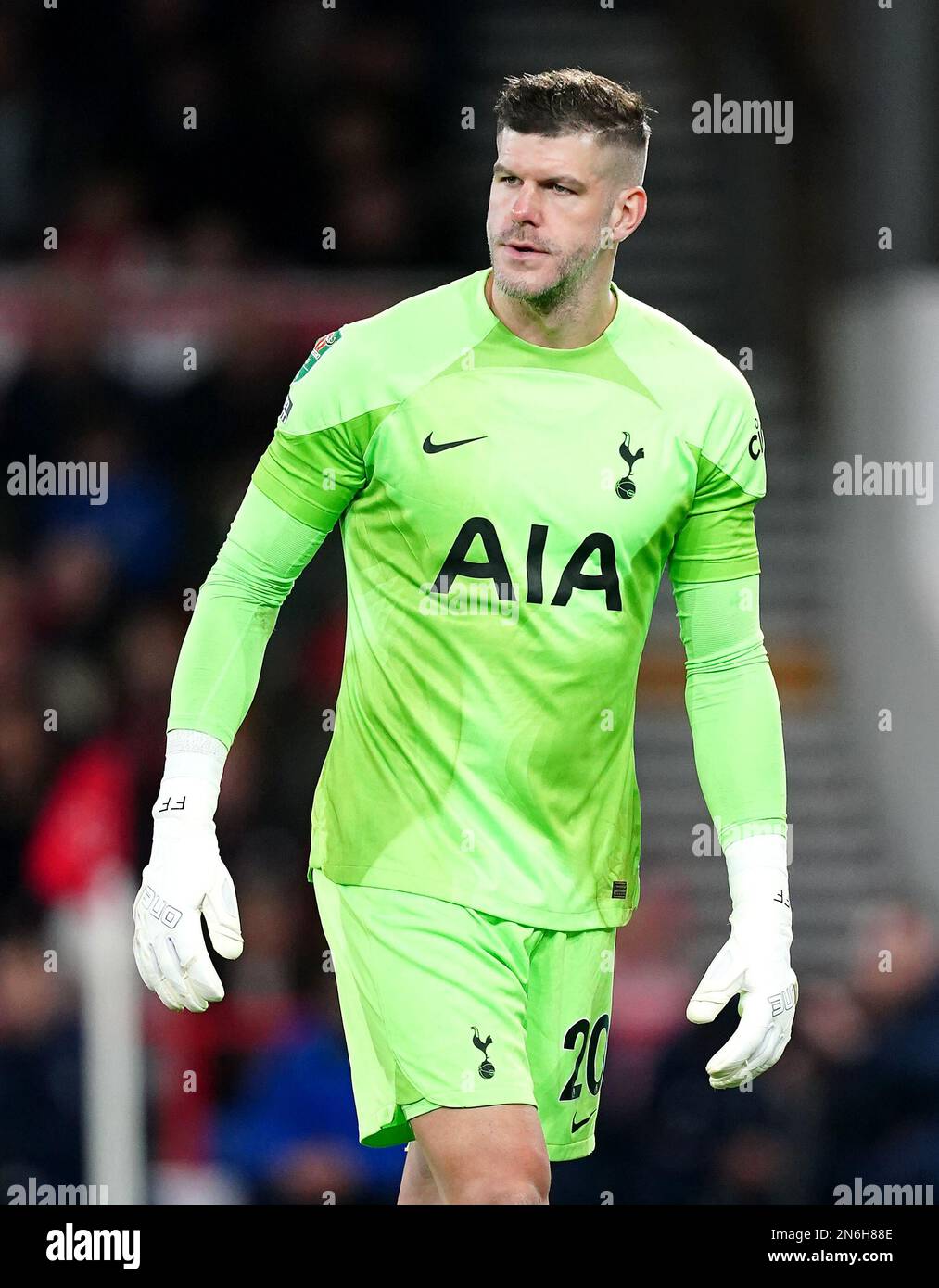 Foto del file datata 09-11-2022 di Fraser Forster. L'assistente Tottenham Cristian Stellini ha fiducia completa in Fraser Forster prima del suo incantesimo prolungato nella prima squadra. Data di emissione: Venerdì 10 febbraio 2023. Foto Stock