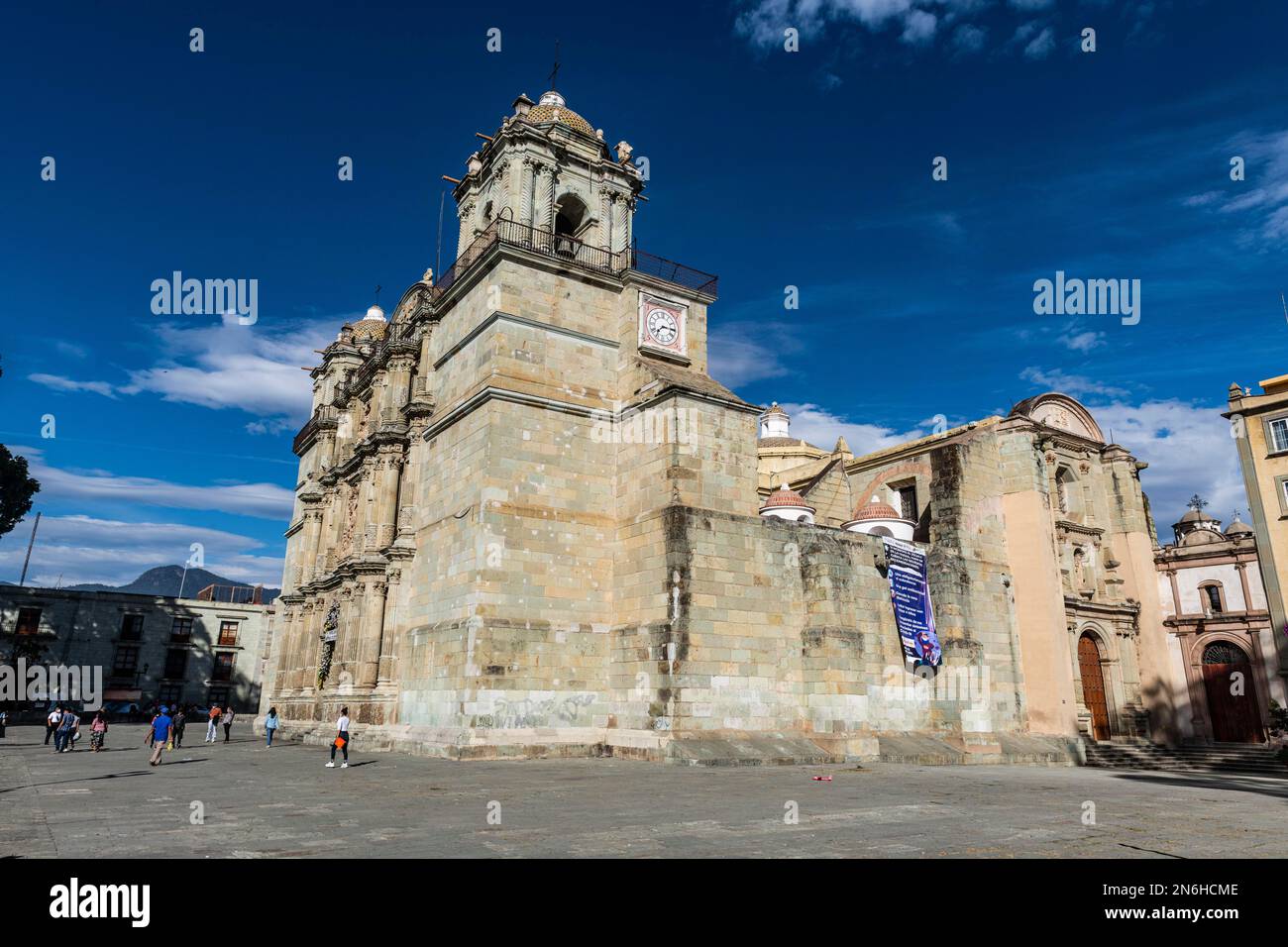 Chiesa di Santo Domingo de Guzman, Oaxaca, Messico Foto Stock