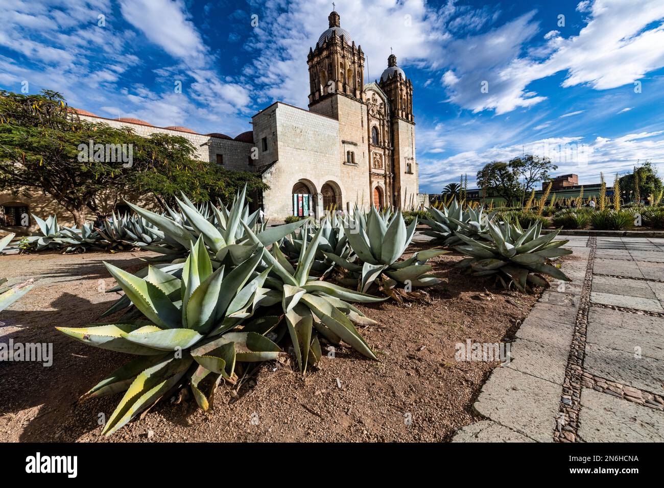 Chiesa di Santo Domingo de Guzman, Oaxaca, Messico Foto Stock