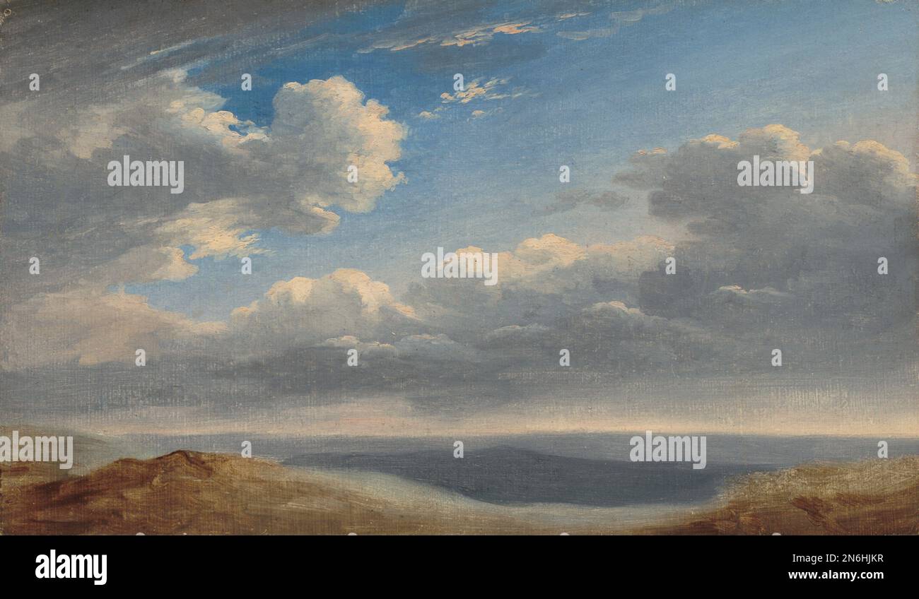 Pierre-Henri de Valenciennes Studio delle nuvole sulla Campagna Romana 1782/1785 Foto Stock