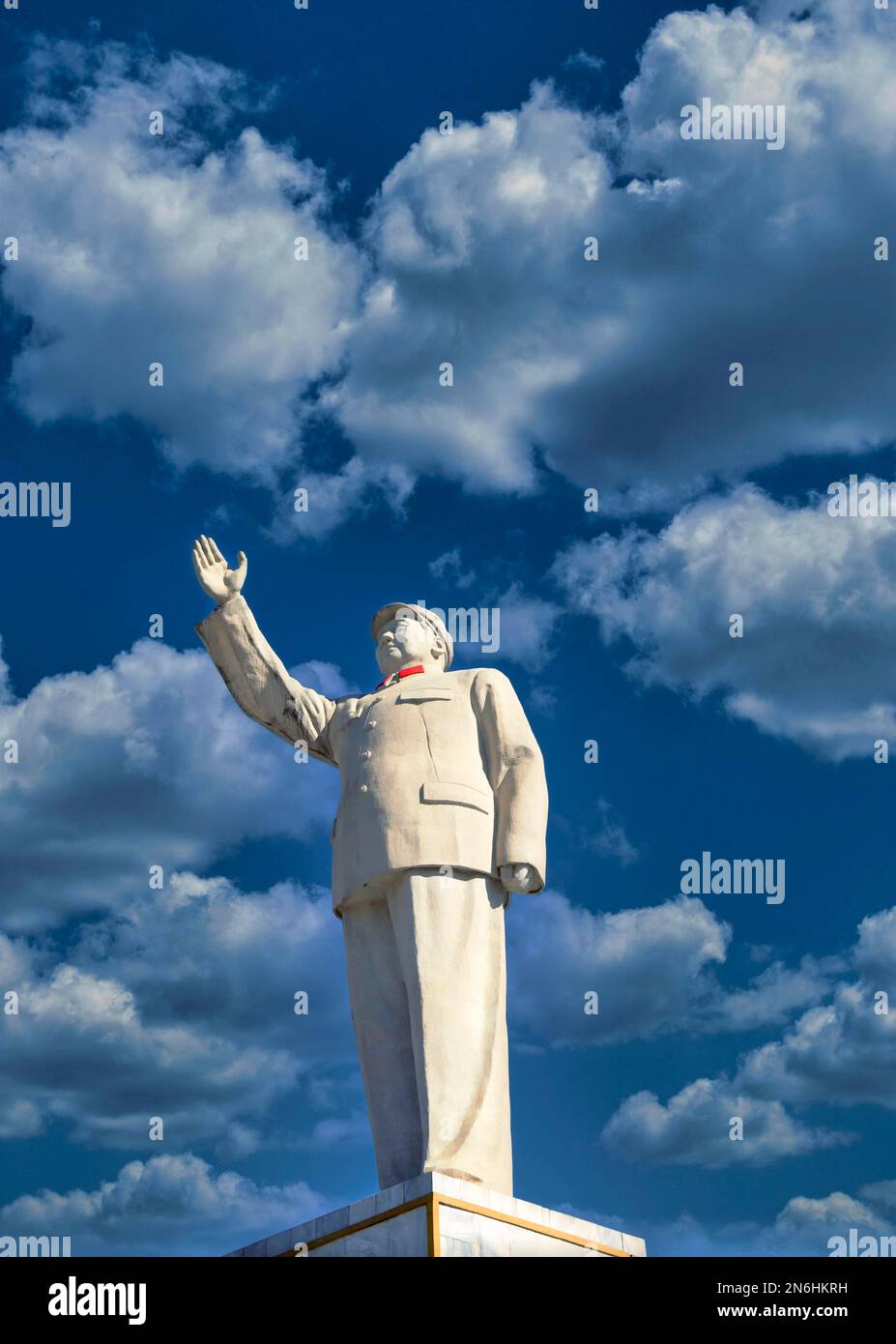 Statua di Mao Tse-tung, presidente del Partito Comunista della Cina, Lijiang, Yunnan, Cina Foto Stock