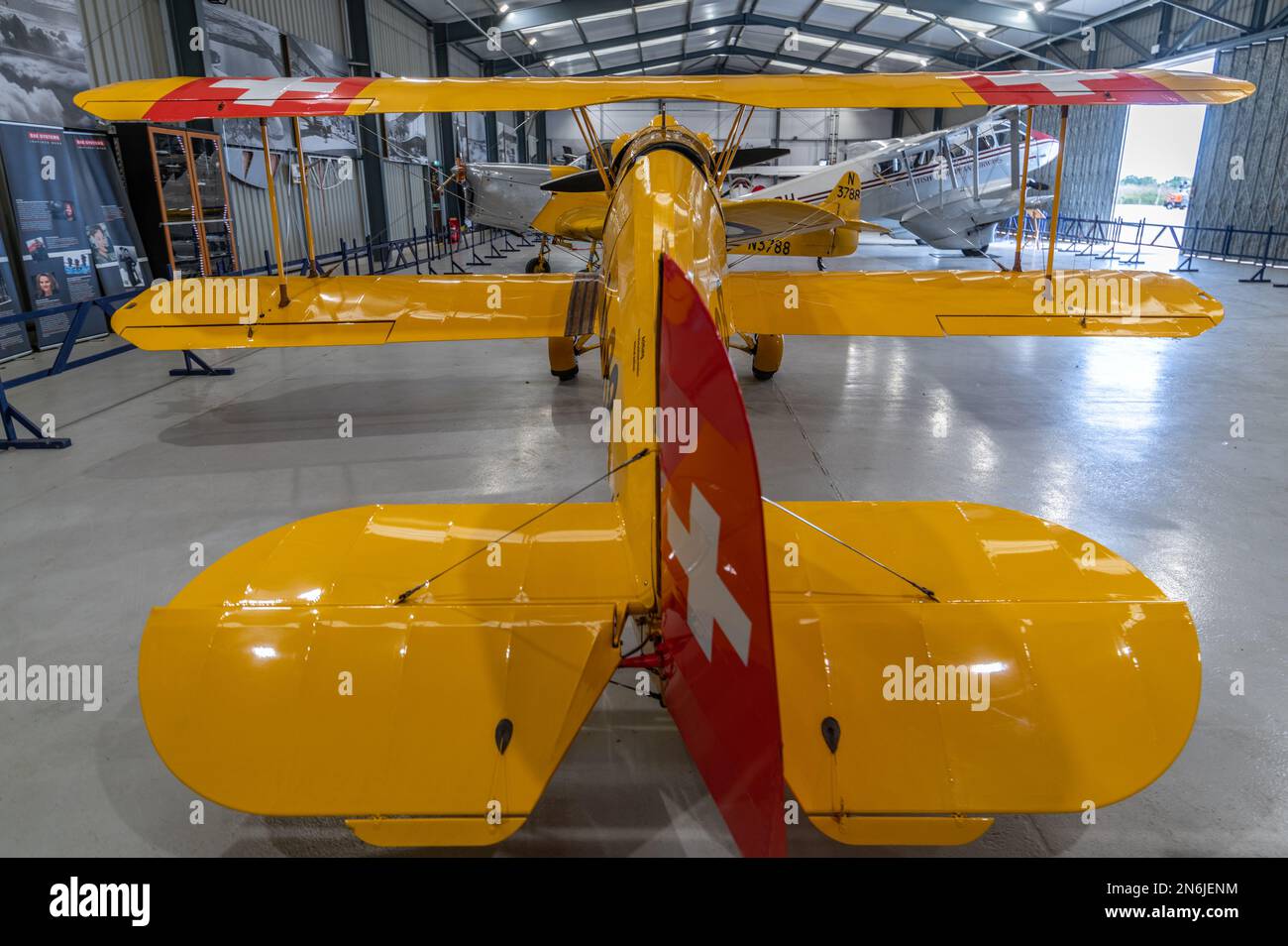 The Shuttleworth Collection , un museo aeronautico e automobilistico funzionante presso l'aeroporto di Old Warden Foto Stock