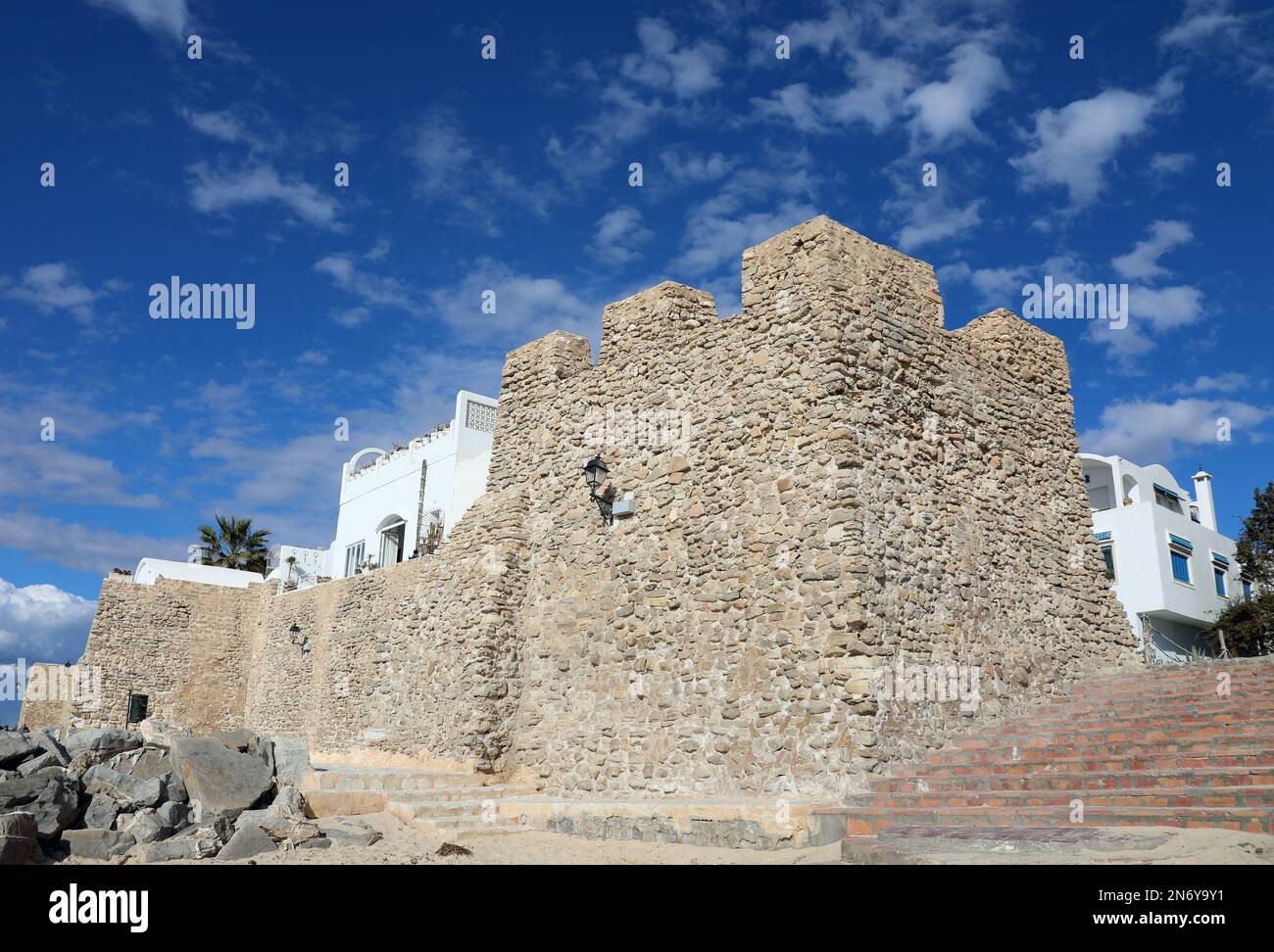 Fortezza di Hammamet in Tunisia Foto Stock