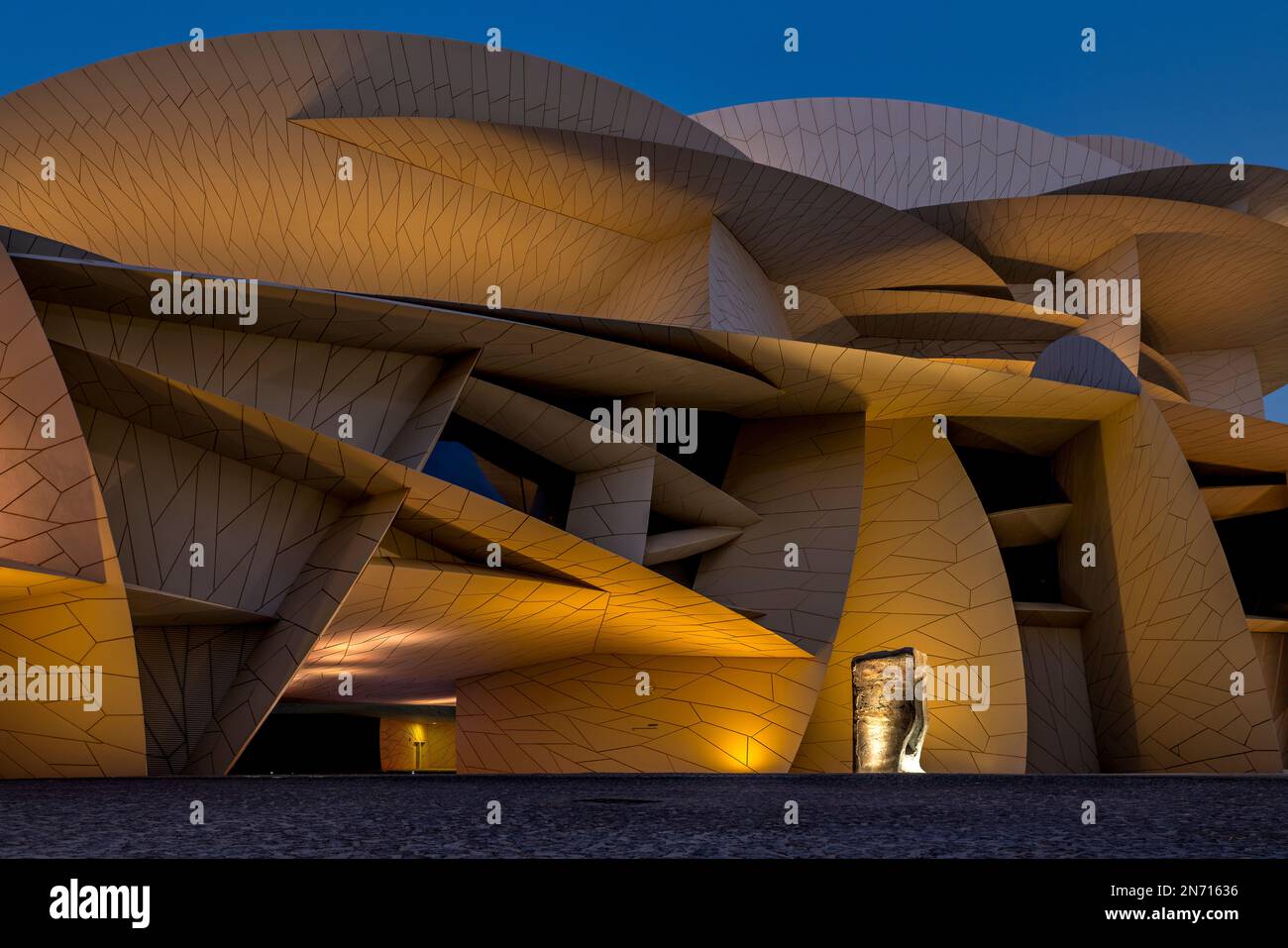 Il Museo Nazionale del Qatar, Doha, Qatar Foto Stock